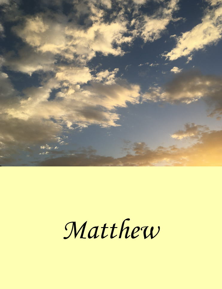 Matthew commentary